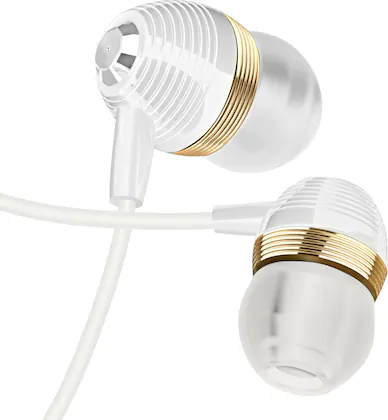 Ubon White In the Ear Universal Earphone Wired Headset