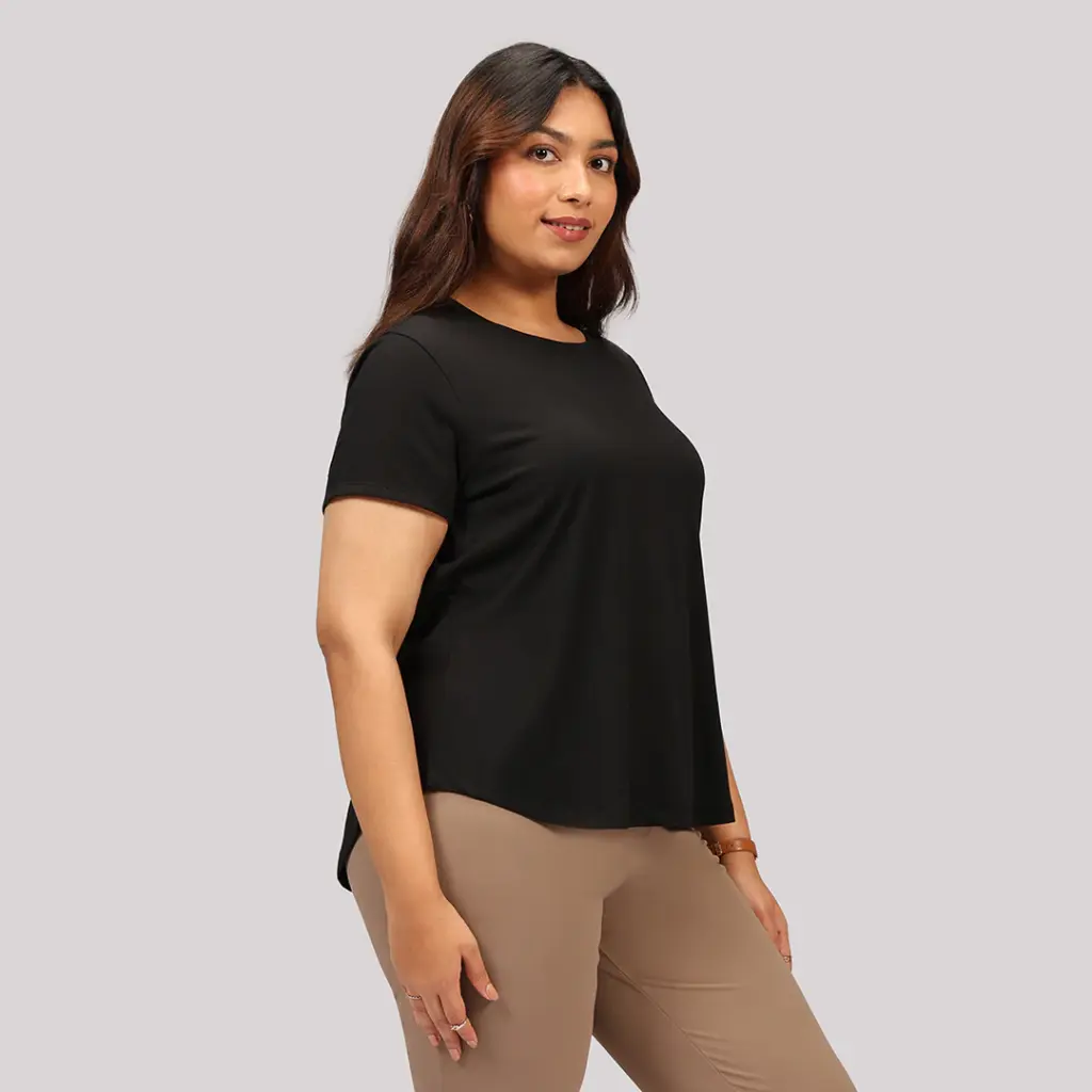 Cotton Pro Curved Hem Tee (S)